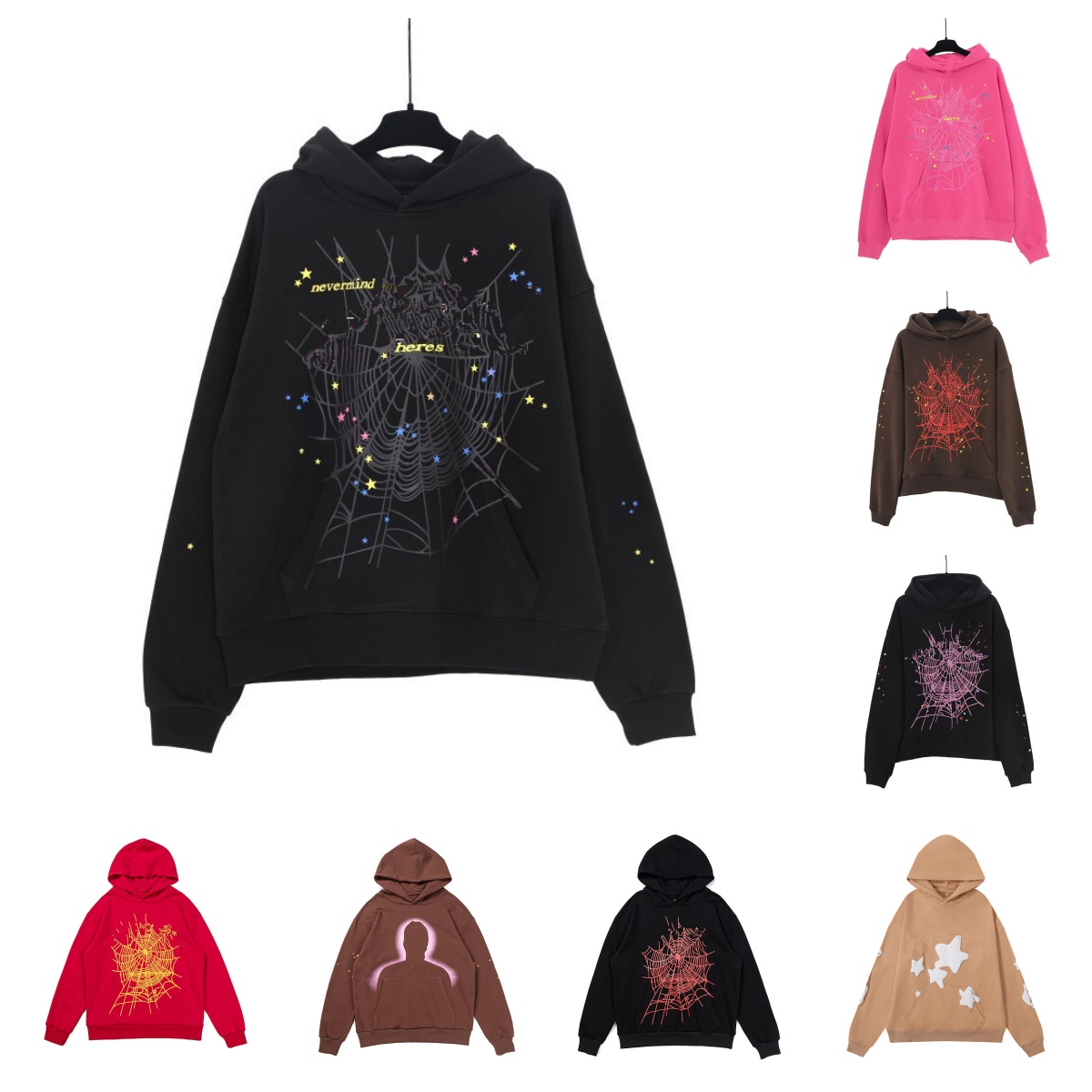 mens designer hoodie tracksuit hoodies for men sweatpants Young Thug fashion streetwear suit sport set woman High Quality Foam Print Sweatshirts