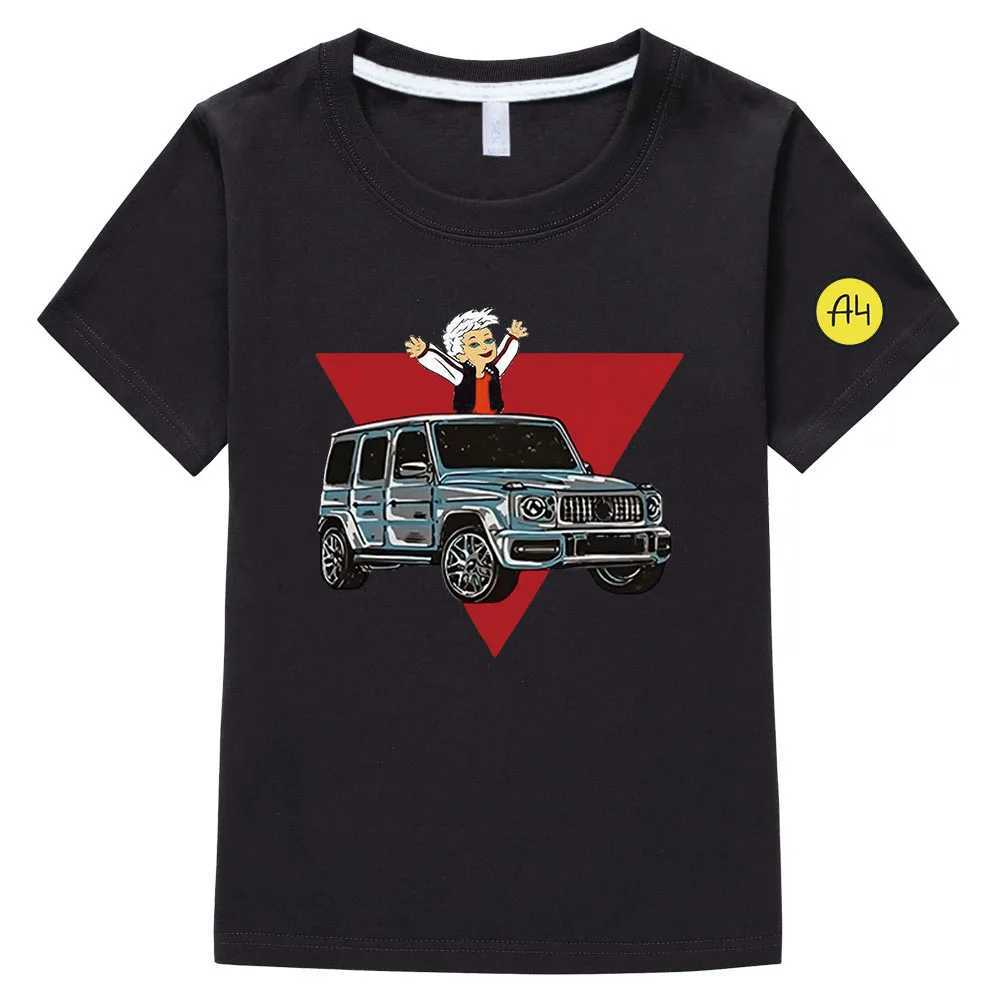 T-shirts Kids 100% Cotton T Shirts Merch A4 Gelik Print Casual Family Clothing Childrens Fashion Tops Girls Clothes Boys 4 T-shirtL24729