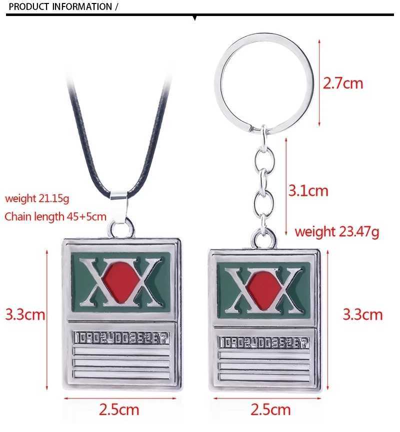 Anime Hunter x Hunter Keychain GON FREECSS License Pendant Key Chain for Women Men Car Keyring Jewelry AccessoriesL240729