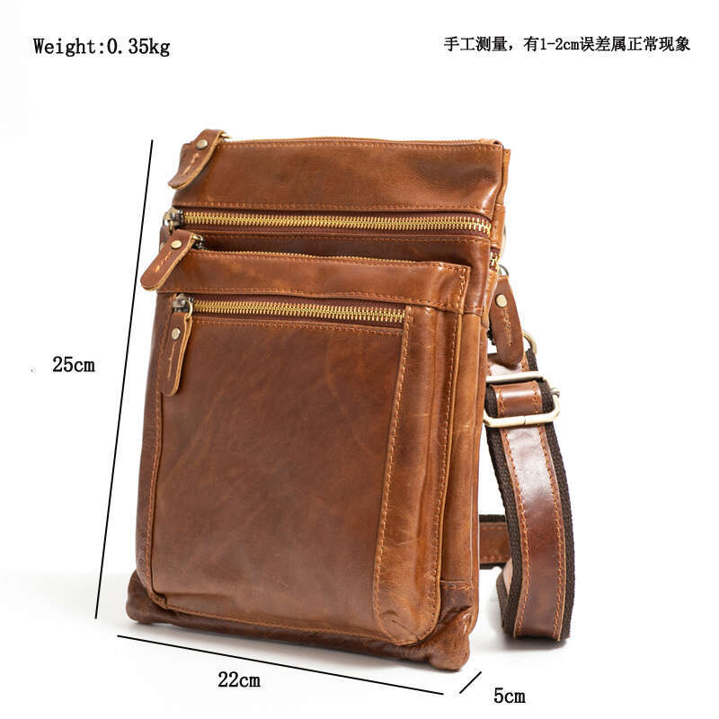 Ipad Case Big Crossbody for Men Genuine Hasp Men's Shoulder Bag Leather Fashion Messenger Bags Man