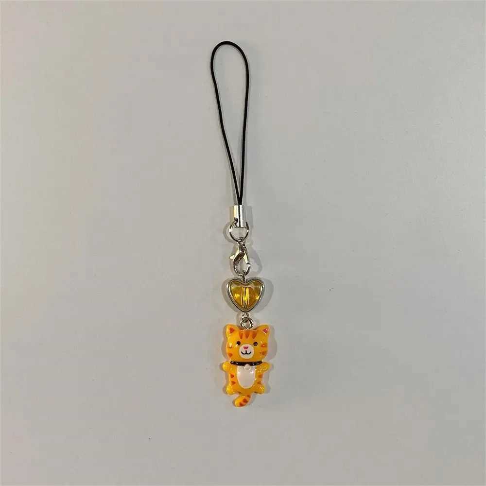 Cat Pendant Cat Phone Strap Bag Decor Anti Lost Cellphone Chain Phone Lanyard Keychain Key Ring Y2K Phone Charm Women GirlsL240729