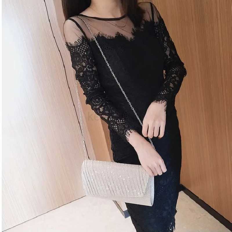 Diamond Evening Clutch Bag for Women Wedding Golden Clutch Purse Shoulder Bag Small Party Handbag with Metal HandleXJ240729