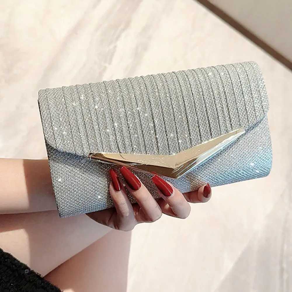 Fashion Ladies Luxury Sequins Clutches Evening Bags Glitter Banquet Handbags Dinner Bag Wedding Party PurseXJ240729