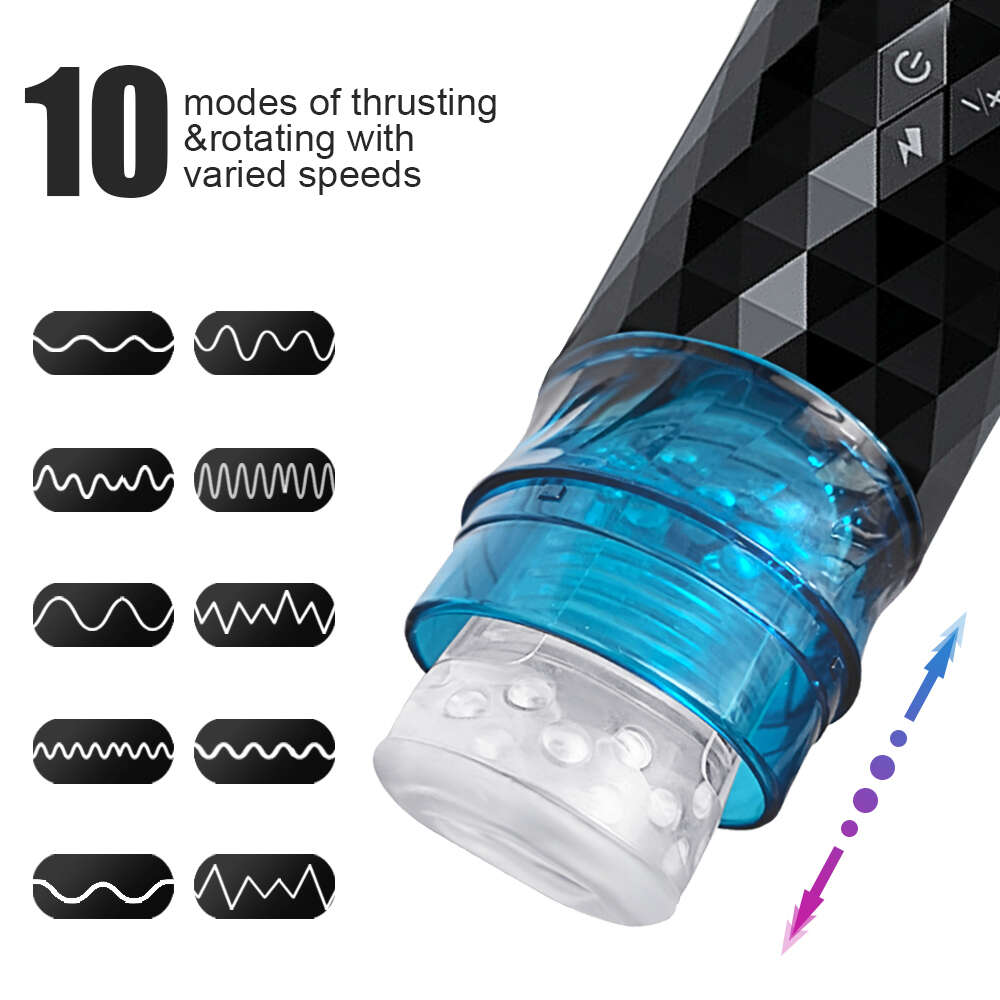 Telescopic Rotation Male Masturbator Vagina Masturbation Equipment Sex Toys for Men Goods for Adults Piston Automatic Mastubator