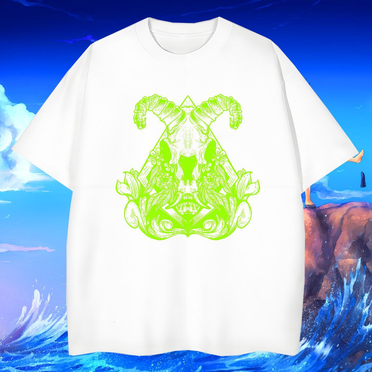Loose Fit Men Tops Tees 230g 100% Cotton Hip Hop sheep Custom Print Oversized Short Sleeve Soft Fashion Designer T Shirt For Man Wear
