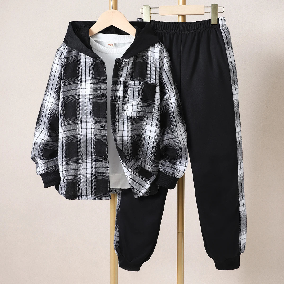 Kids Boys Clothing Set Long Sleeve Autumn 2 Pcs Set Casual Hoodie Boys Outfits Fashion Children Suit Boys Clothes 8-14 Years 240729