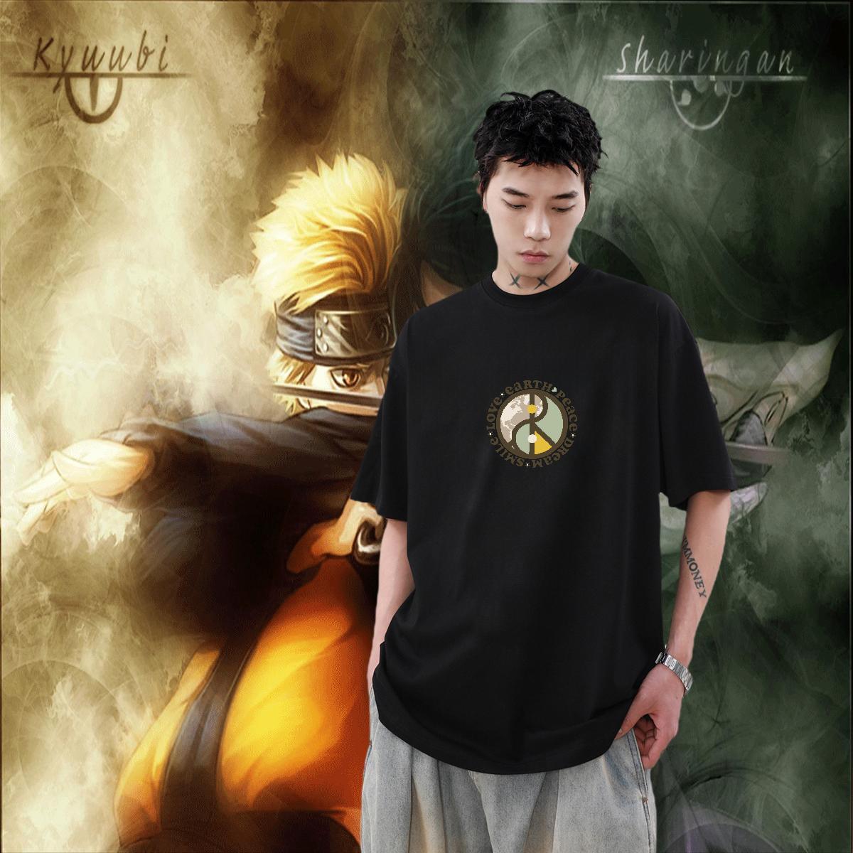 Popular Men Clothes T-Shirt 230g 100% Cotton Street wear Hip Hop letter Plus Size Cartoon Pure Cotton Fashion New T Shirt For Man Wear