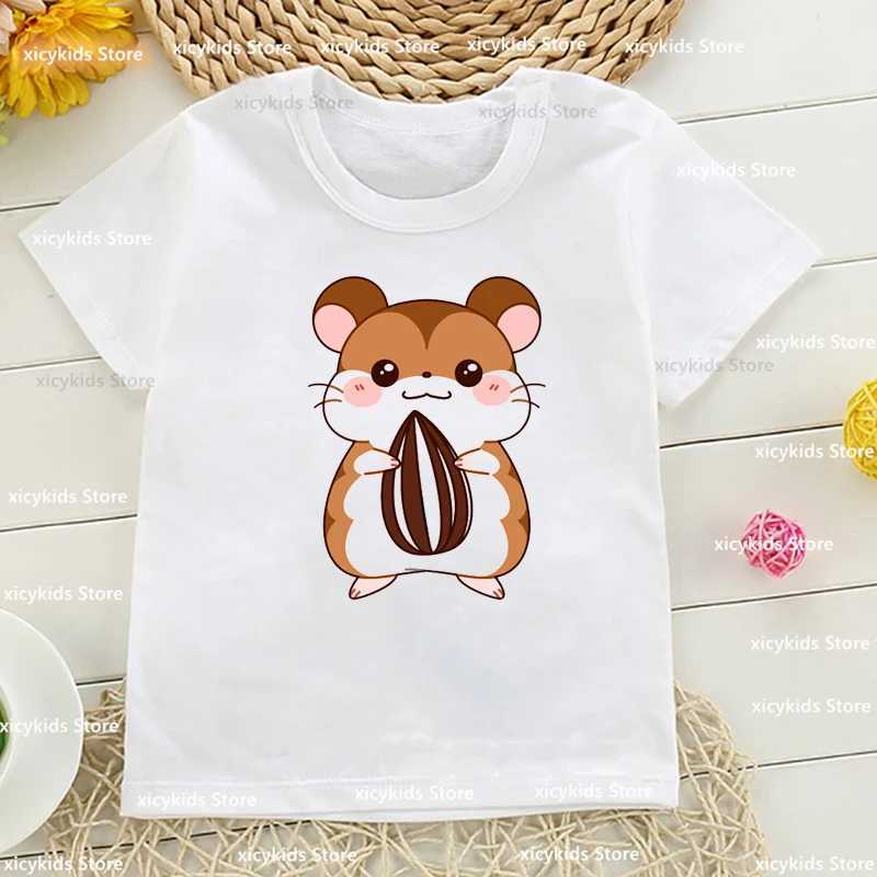 T-shirts T-Shirt Feo Boys/Girls Funny SandHamster Print ChildrenS Clothing Tshirt Summer Boy Girls Unisex Clothes Cute Baby TshirtsL24729