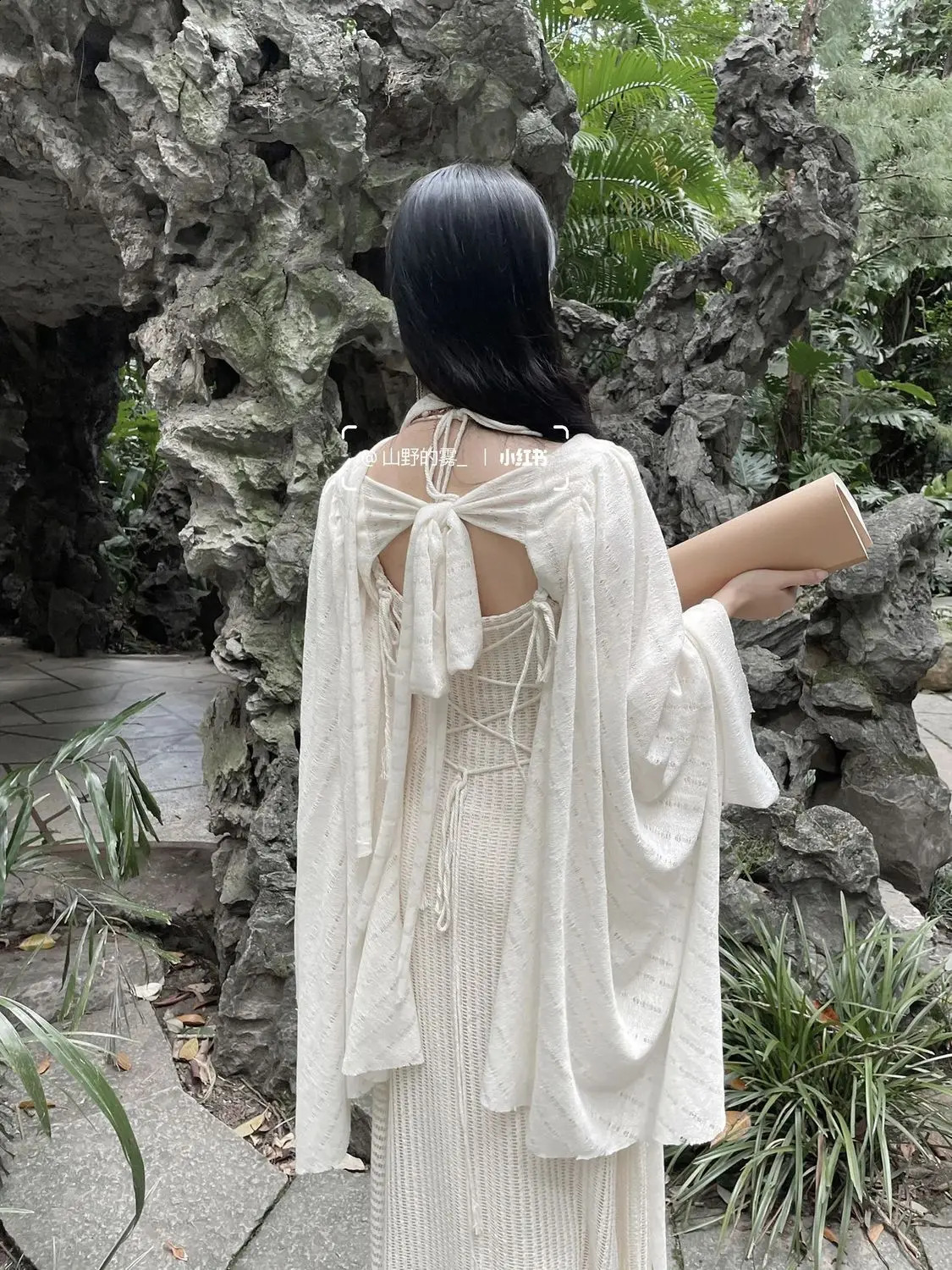 Chinese Style Knitted Spliced Suspender Dress Spring and Autumn Long Sleeve Coat Vintage Set Two Piece Sets Women Outfits 240729