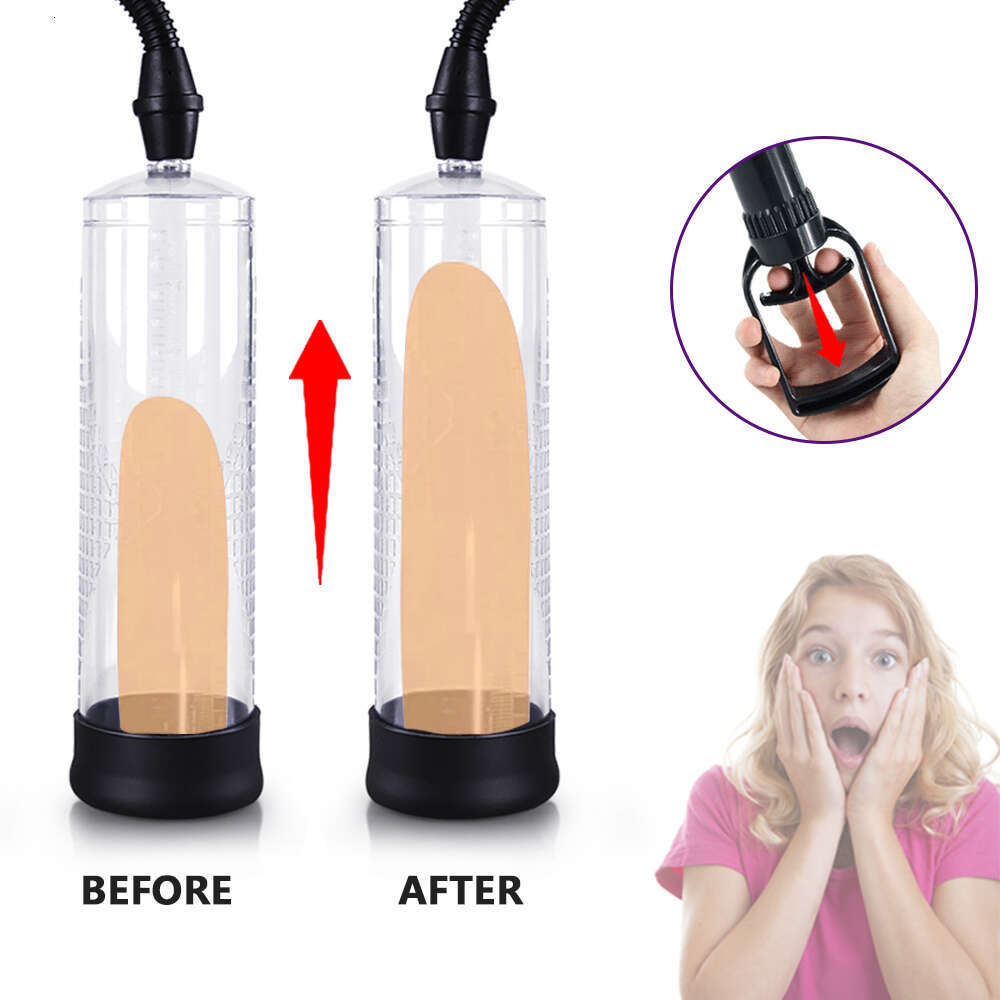 Manual Penis Enlargement Pump Sex Toys for Man Extender Penis Pump Male Enlarger Trainer Masturbation Adults Supllies 18+
