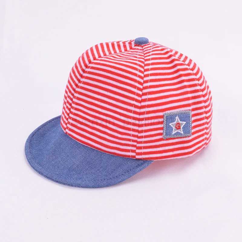 Baby Baseball Cap Cute Striped Infant Sun Hat Spring Summer Outdoor Toddler Girl Boy Snapback Hip-Hop Hats 3-24MXJ240729