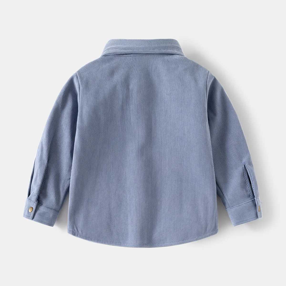 Spring/Autumn 2024 Handsome Boy Solid Color Corduroy Shirt New Childrens Solid Color Shirt available in 4 colors for ages 3-8.W240729