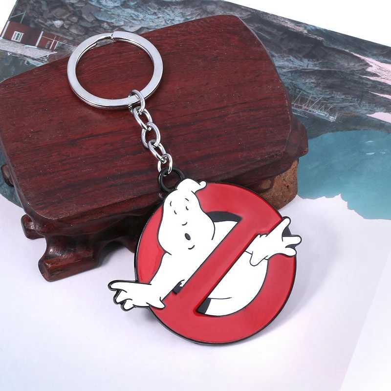 Arrival Ghostbusters Keychain Red Ghostbusters death squads Keyring With Red For Women Men Jewelry ChaveiroL240729