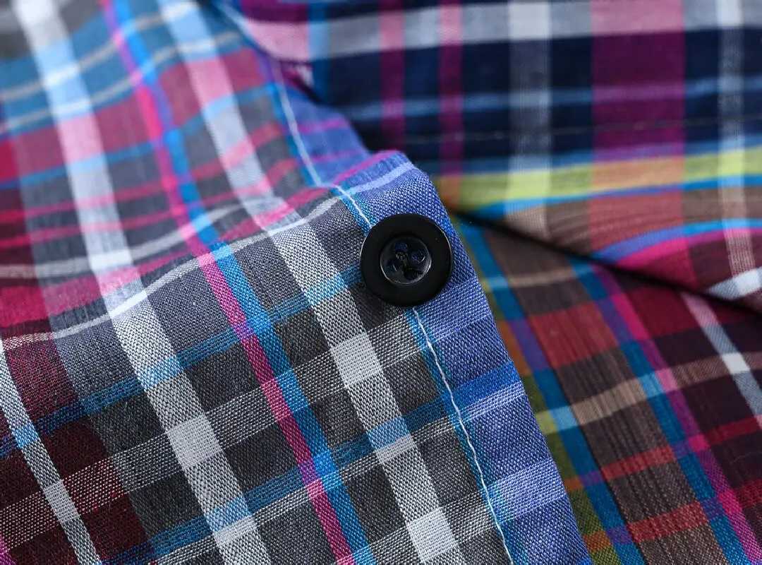 Childrens clothing boys checkered shirt childrens high-qualityW240729