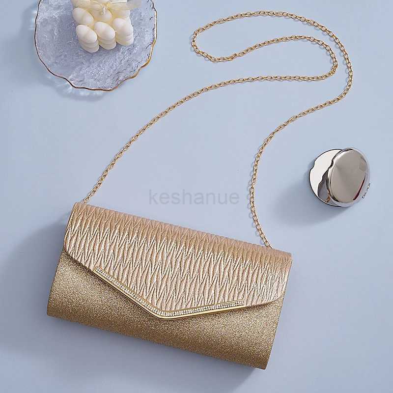 New style synthetic leather clutch bag party evening bags fashion womens purse mobile phone handbags chain shoulder bagXJ240729