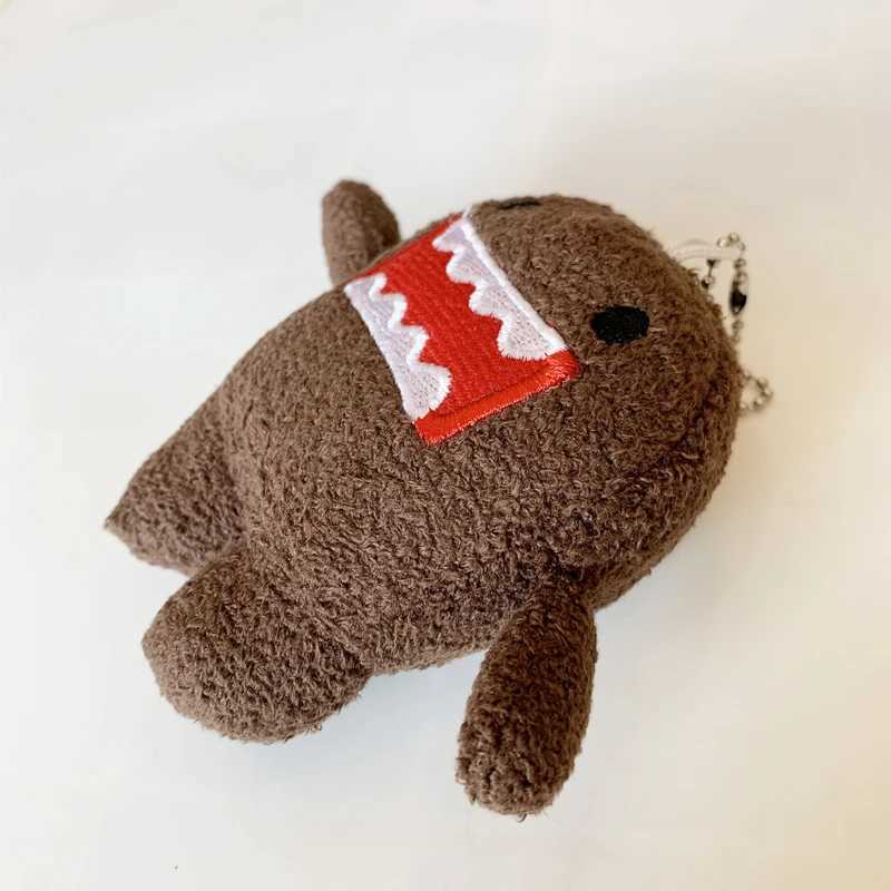 Cute Domo Kun Plush Keychain Charms Key Ring Mascot Anime Kawaii Bag Keychains Small GiftL240729