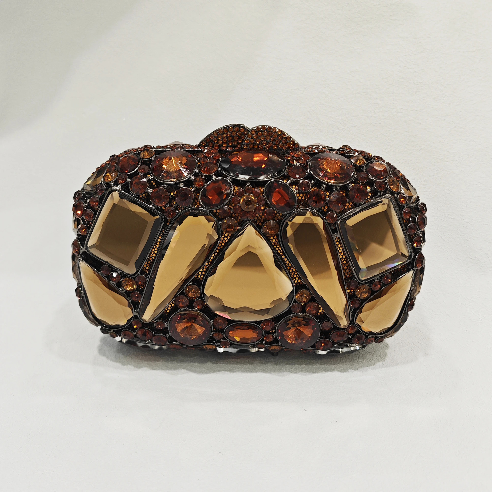 Red/Gold Rhie Wedding Purse Stone Bridal Prom Handbags Women Dia Evening Clutches Big Stones Purses Minaudiere 240729 2871 4