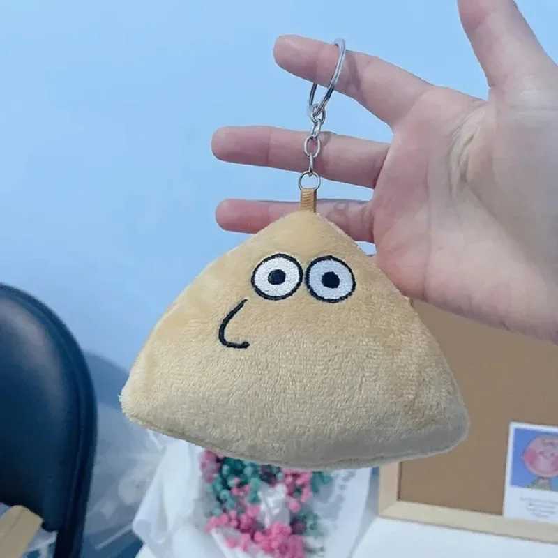 Hot 10cm Game My Pet Alien Pou Plush Keychain Furdiburb Emotion Alien Plushie Stuffed Animal Pou Doll For Kids Birthday GiftL240729