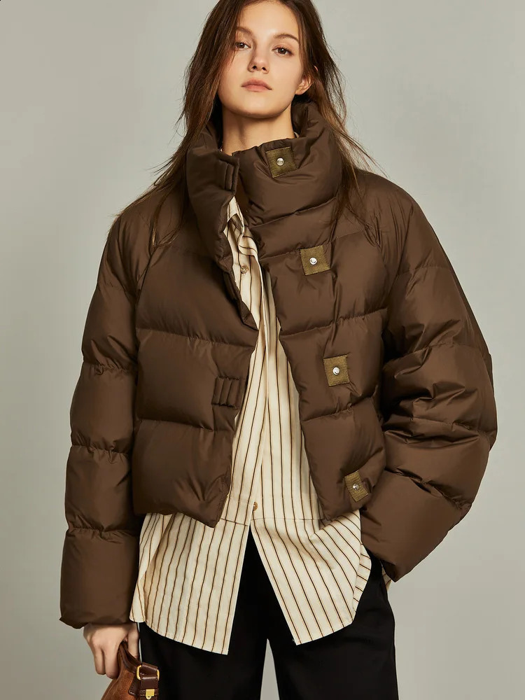 Autumn Winter Women Parkas Coat 2024 Fashion Turn Down Collar Single Buttons Short Jackets Thick Warm Female Jackets Coat 240729