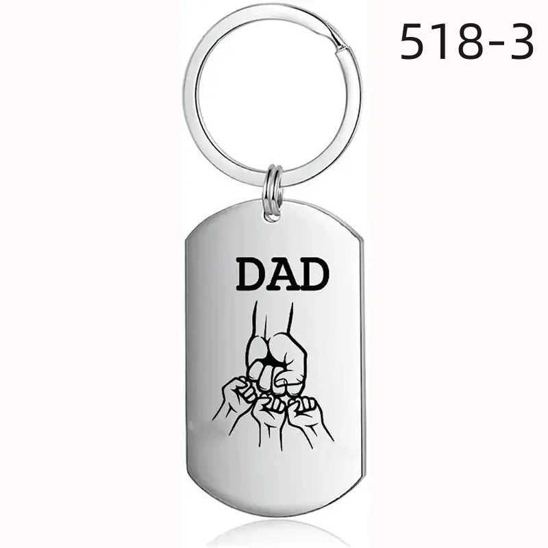 Creative Keychain For Dad Gifts For Fathers Day Engraved Family Key ChainL240729