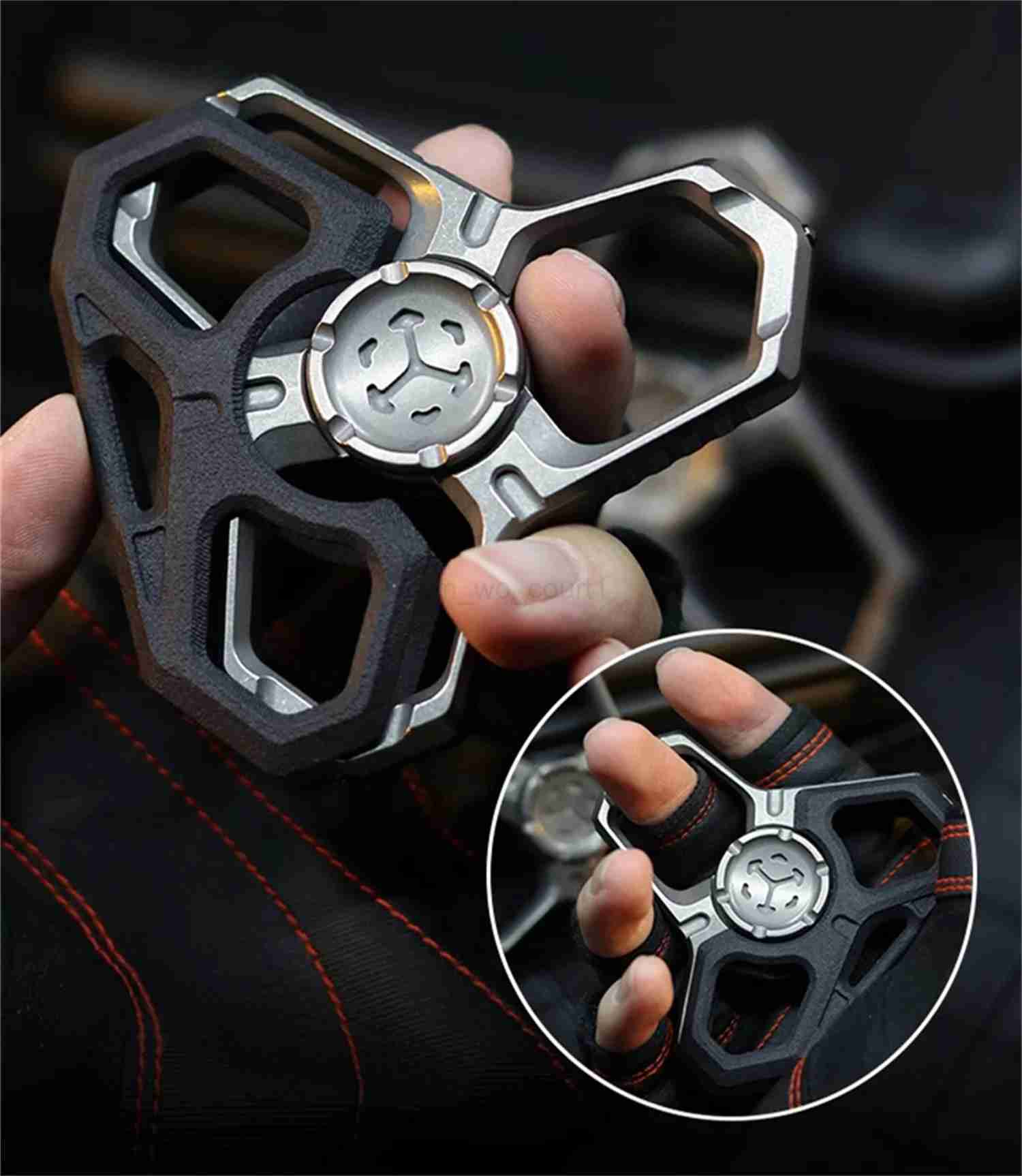 JUZHEN EDC Titanium alloy Fingertip Gyro Decompression Toy Window Breaker Boyfriend GiftM240729
