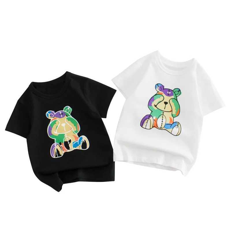 T-shirts 1-9T Print Kid Tshirt Toddler Baby Boys Girls Summer Clothes Short Sleeve Infant T Shirt Casual Loose Childrens Tee Top OutfitL24729