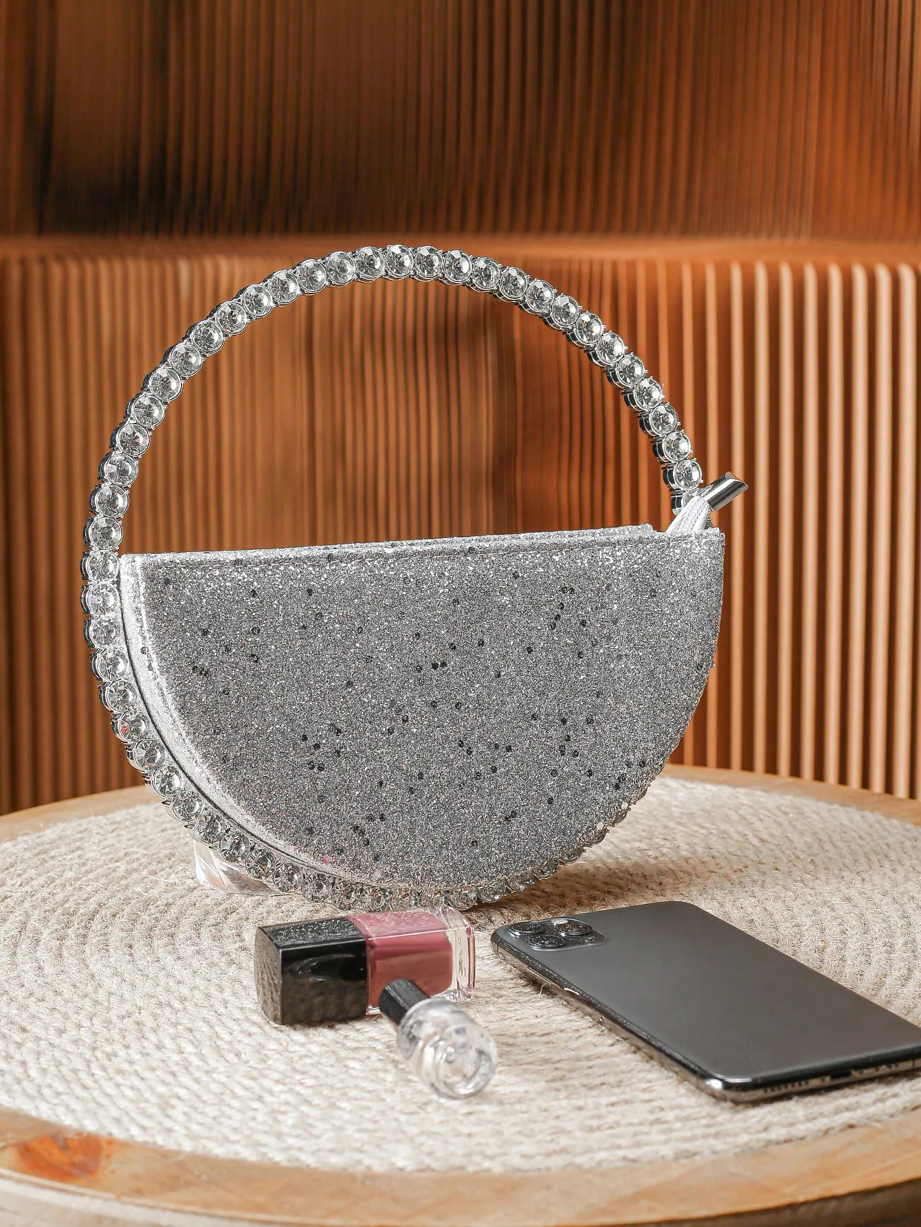 Elegant Rhinestone Novelty Bag Classic Banquet Clutch Purse Womens Formal Evening Handbag For Party Wedding 240729