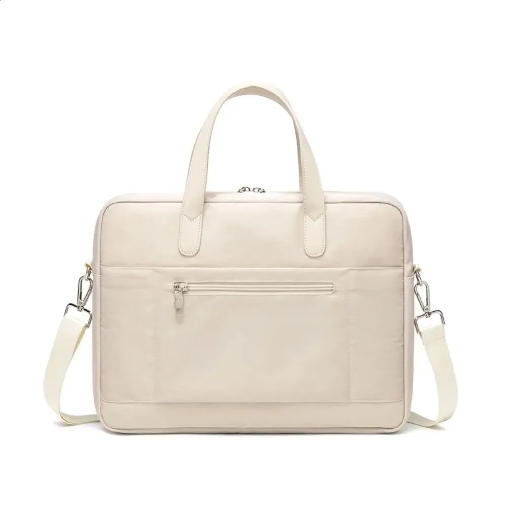 Large capacity laptop briefcase shoulder cross 13 14 15 inch laptop bag 240903