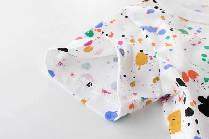 T-shirts 2-9 Years Boys T Shirt Graffiti Baby Kids Children Cotton Short Sleeves Summer Clothing Car Dinosaur Shark Printing 9341L24729