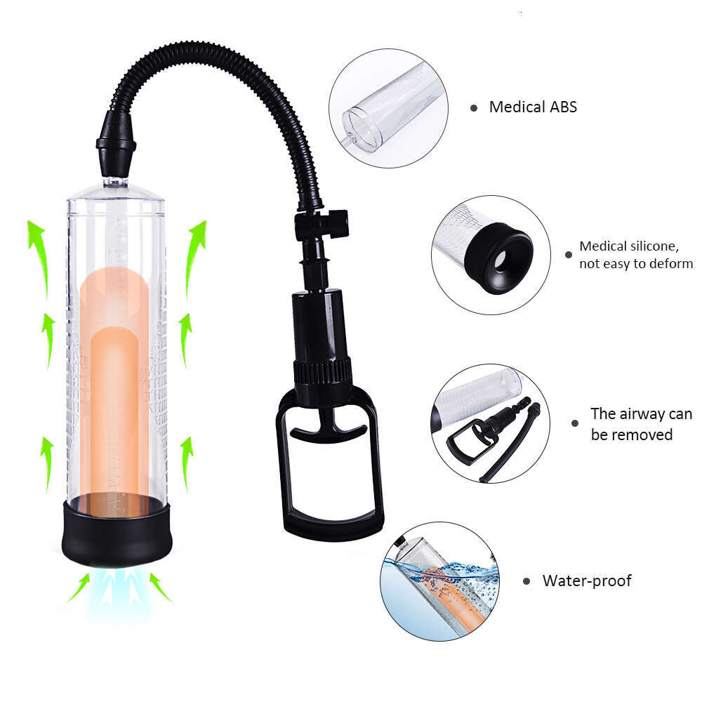 Manual Penis Enlargement Pump Sex Toys for Man Extender Penis Pump Male Enlarger Trainer Masturbation Adults Supllies 18+