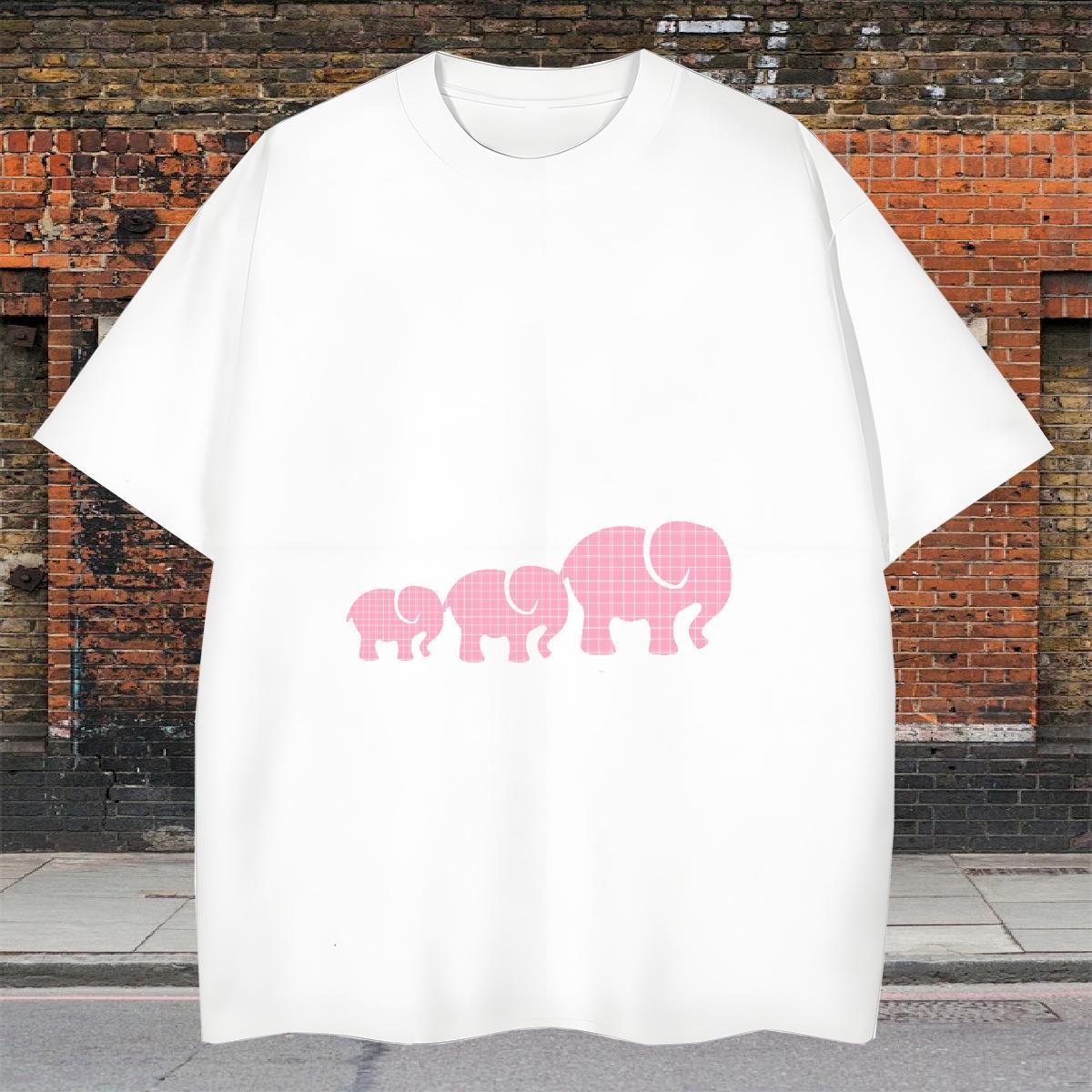 Cool Design Tshirt for Man Woman 230g 100% Cotton Anime Printing Street Elephant Custom Print Oversized Breathable Crew Neck Designer Mens T Shirts To