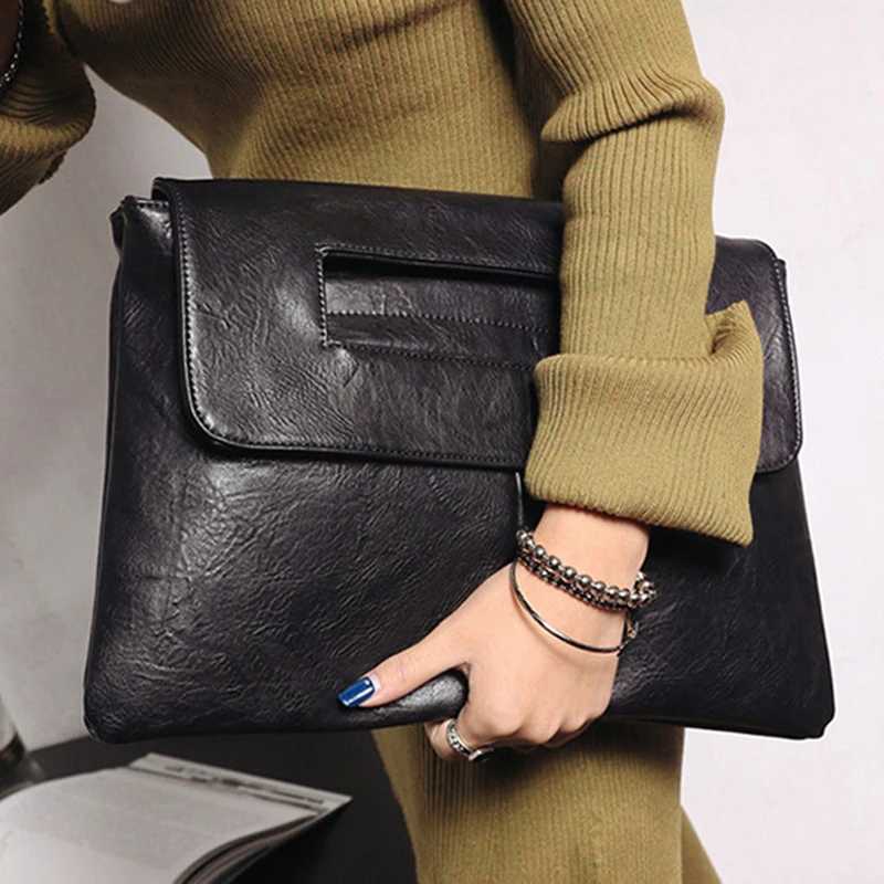 Women Clutch Bag Soft Pu Leather Lady Evening Bags Trend Party Envelope Bag Large Capacity Handbag ClutchesXJ240729
