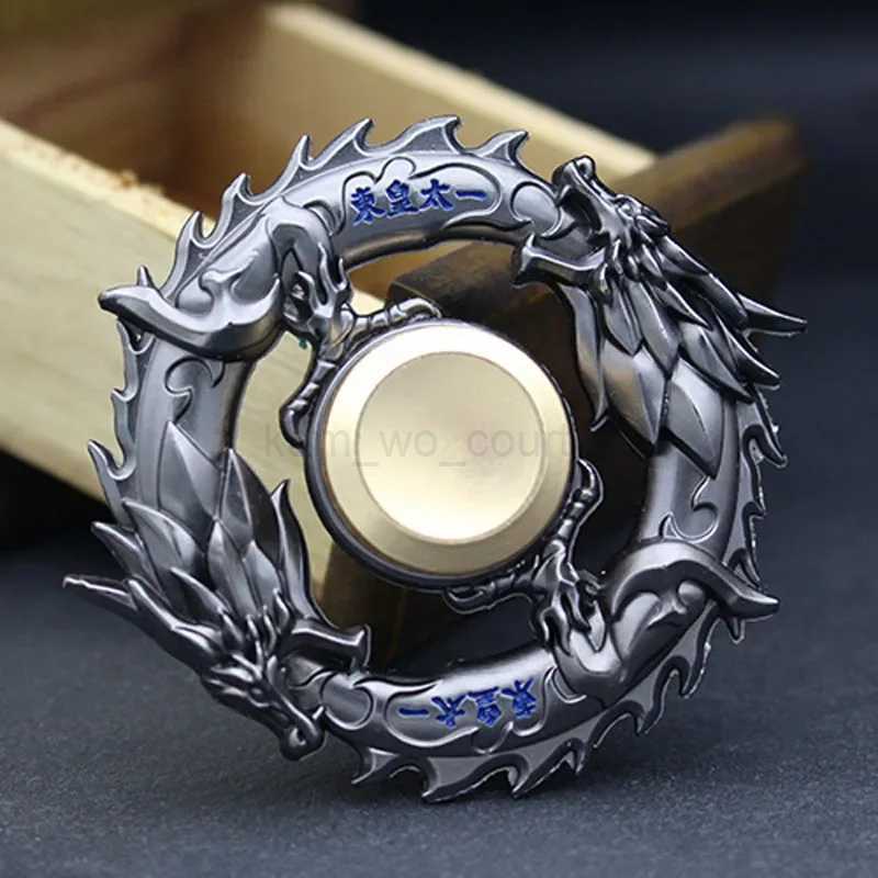 Dragon Metal Fidget Spinner Zinc Alloy Gyro Rotary EDC Hand Spinner for Autism and ADHD Focus Stress Fingertip I0124M240729