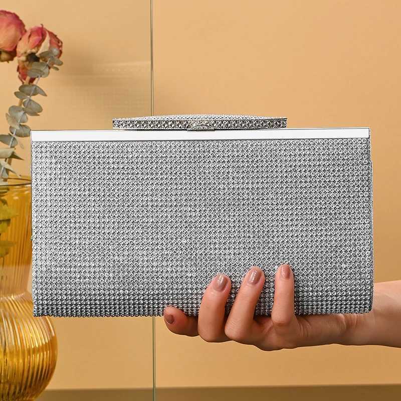 Bling rhinestone evening clutch bag women luxury purse wholesales clutch party evening bag ladies small for women purseXJ240729