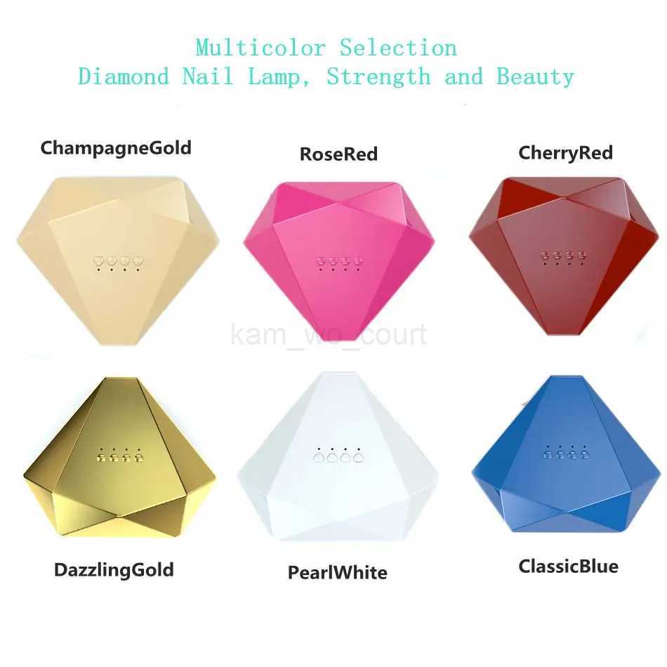 Nail Lamp 48W Diamond Shaped UV LED Curing Speed Polish Lights 30 LED Nail Dryer 3 Timers Auto Sensor Nail Manicure Pedicure KitM240729