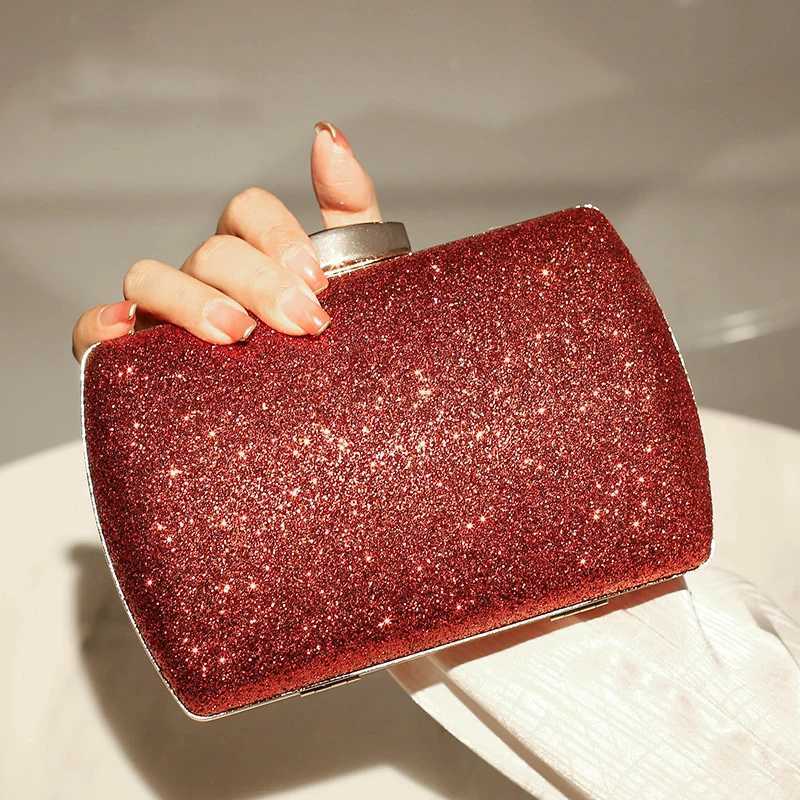 Luxury Womens Cross Bag Red Diamond Clutch Designer Handbag Evening Purse Sparkling Crossbody Shoulder Messanger Party Bag 2023XJ240729