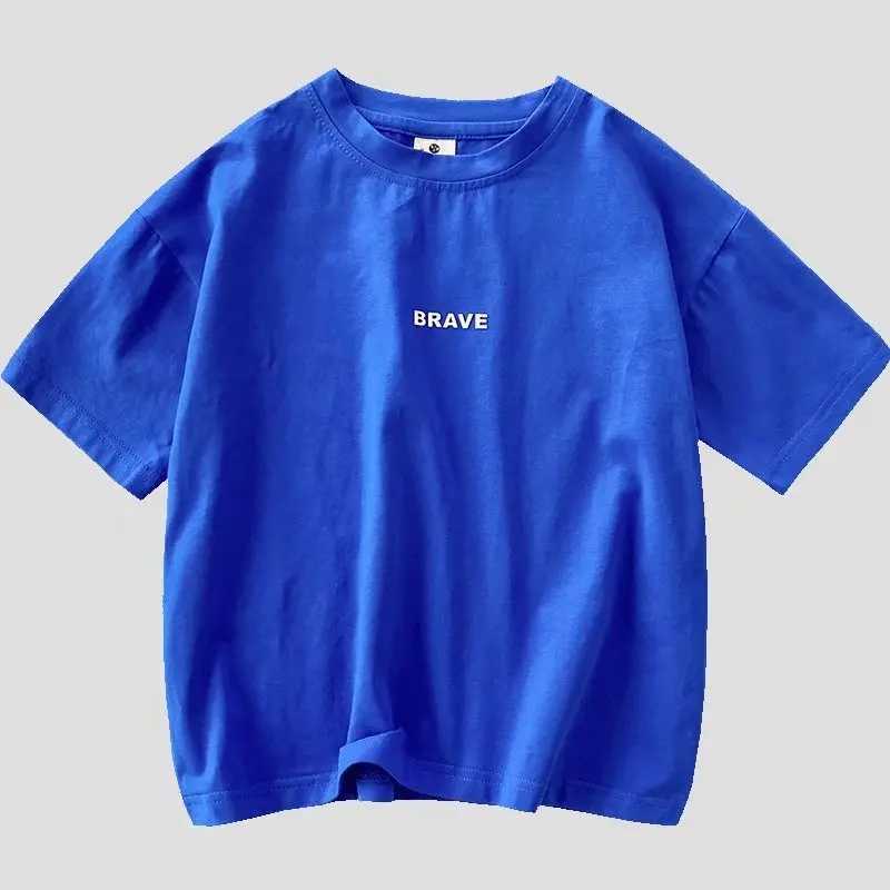 T-shirts Boys Summer Short Sleeve T-shirt New Small And Medium Childrens Round Neck Top Childrens Casual Versatile Half Sleeve FashionL24729