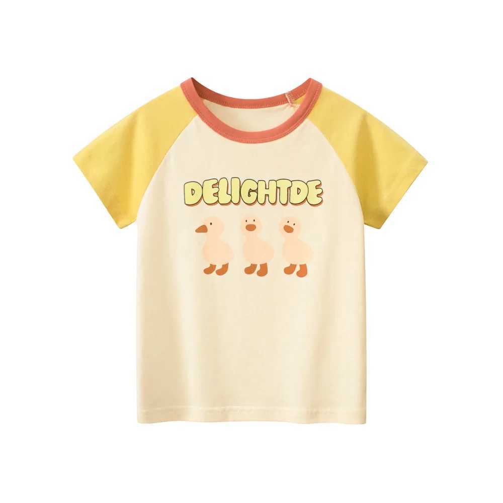T-shirts 1-9T Toddler Kid Baby Girl Clothes Cotton Infant T Shirt Short Sleeve Basic Top Lovely Cute Chidren Tshirt Tee OutfitL24729