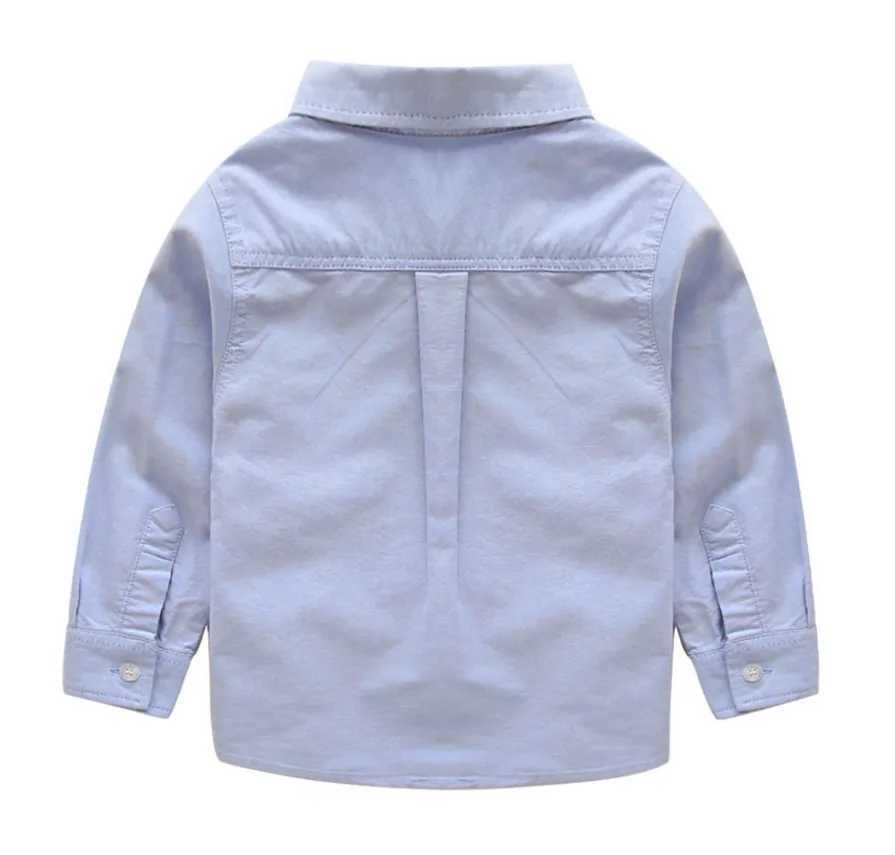 Hot selling 1 childrens boy shirt pure cotton childrens shirt 2-11 year old clothing baby boy birthday gift childrens clothingW240729