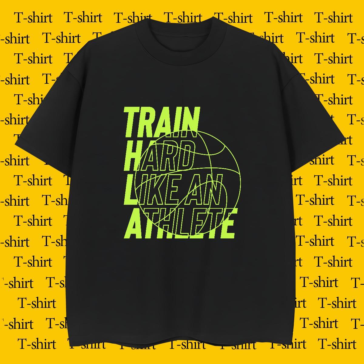 Classic Men Tshirts 100% Cotton 230g Hip Hop Street letter Plus Size Custom Breathable Fashion T shirt Tops