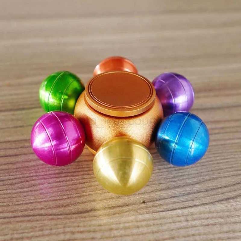 Metal Fidget Spinner Adults Kids Novelty Gift Anti Stress Anxiety Toys Handspinner Decompression Rainbow Fingertip GyroscopeM240729