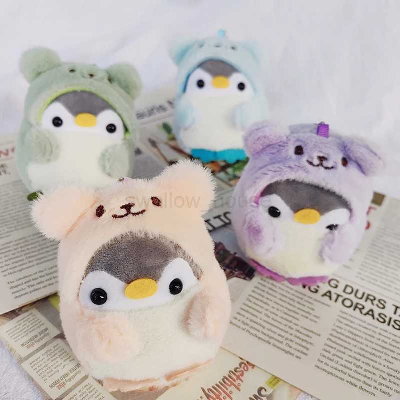 Plush Cartoon Keychain Cute Penguin Doll Bag Pendants Keychains Toys Soft Cotton Key Chain Girls And Kids GiftsL240729