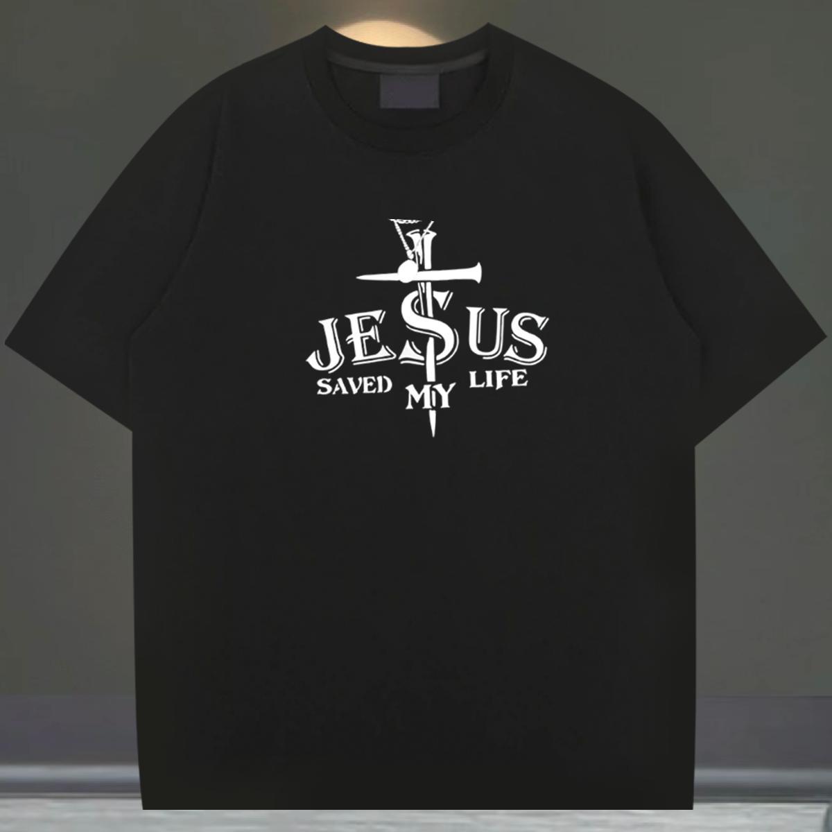 Soft Men Tshirts 230g 100% Cotton Casual Beach letter Black White Crew Neck Breathable 2024 T Shirts Men Tops Tees