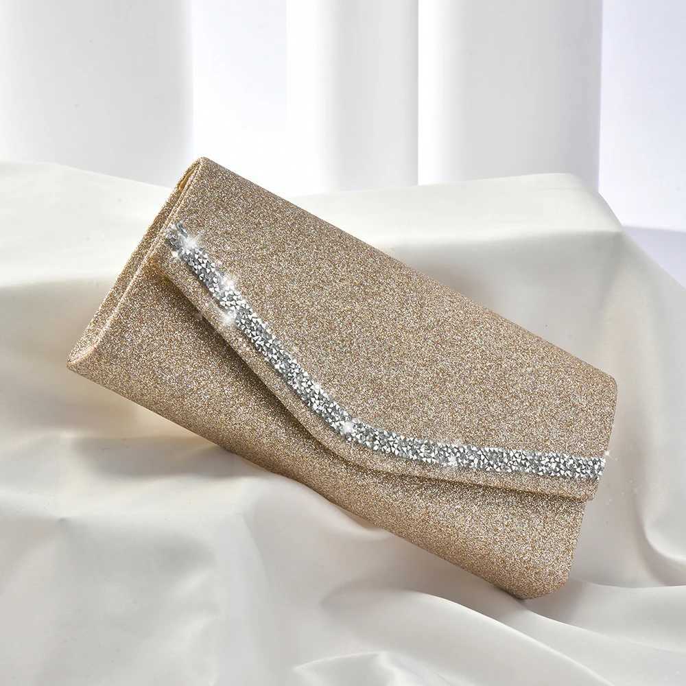 The latest Luxe Sparkling Diamond Evening Bag Socialite Party Dinner Wedding Ladies clutch bagXJ240729