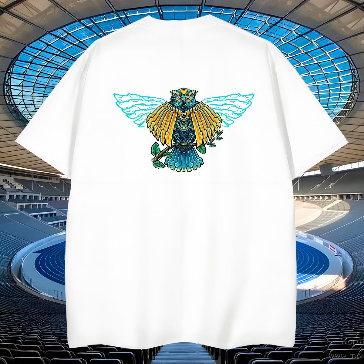 Cool Design Mens Tshirts 230g Pure Cotton Hip Hop eagle DIY Anime Breathable Soft Fashion New Men T Shirts Tees Shirts