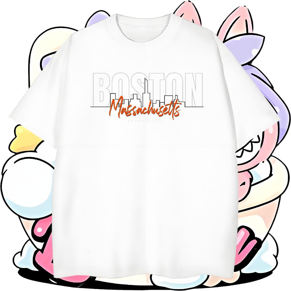 Classic Men Tshirts 230g 100% Cotton Street letter Customized Print O Neck Short Sleeves 2024 New Mens T Shirts Clothes