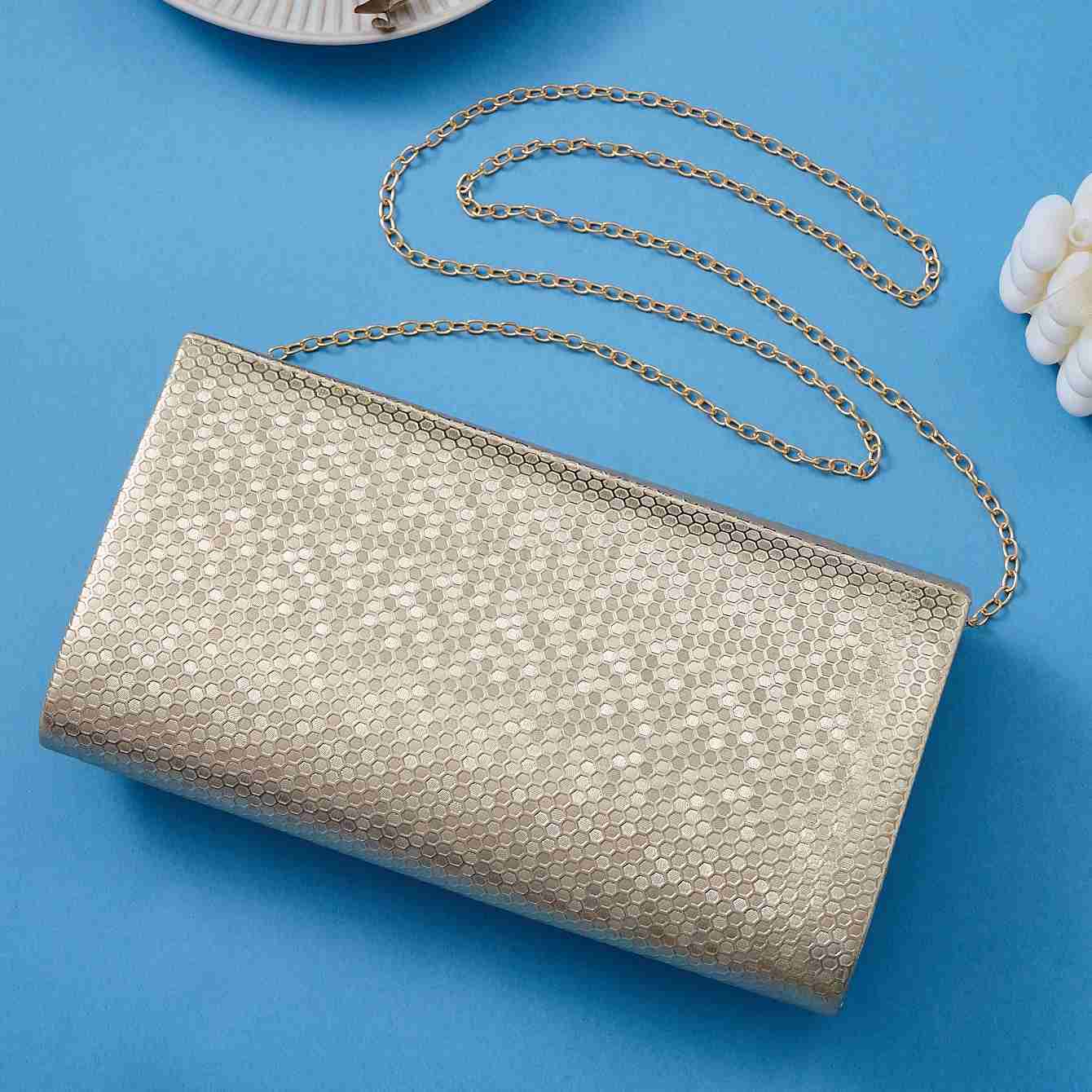 Womens Dinner Clutch Crocodile print bag Fashion Evening gown Bag Banquet Party storage bag Metal chain shoulder bagXJ240729