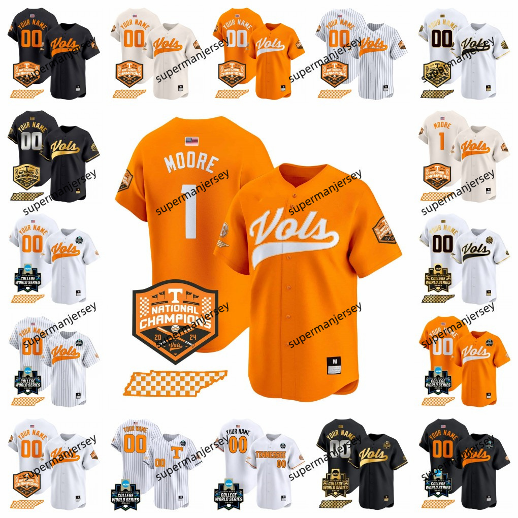 2024 NCAA Tennessee Volunteers College Baseball jerseys Christian Moore Dylan Dreiling Blake Burke Kavares Tears Drew Beam Billy Amick Men Women Youth Size s-3xl