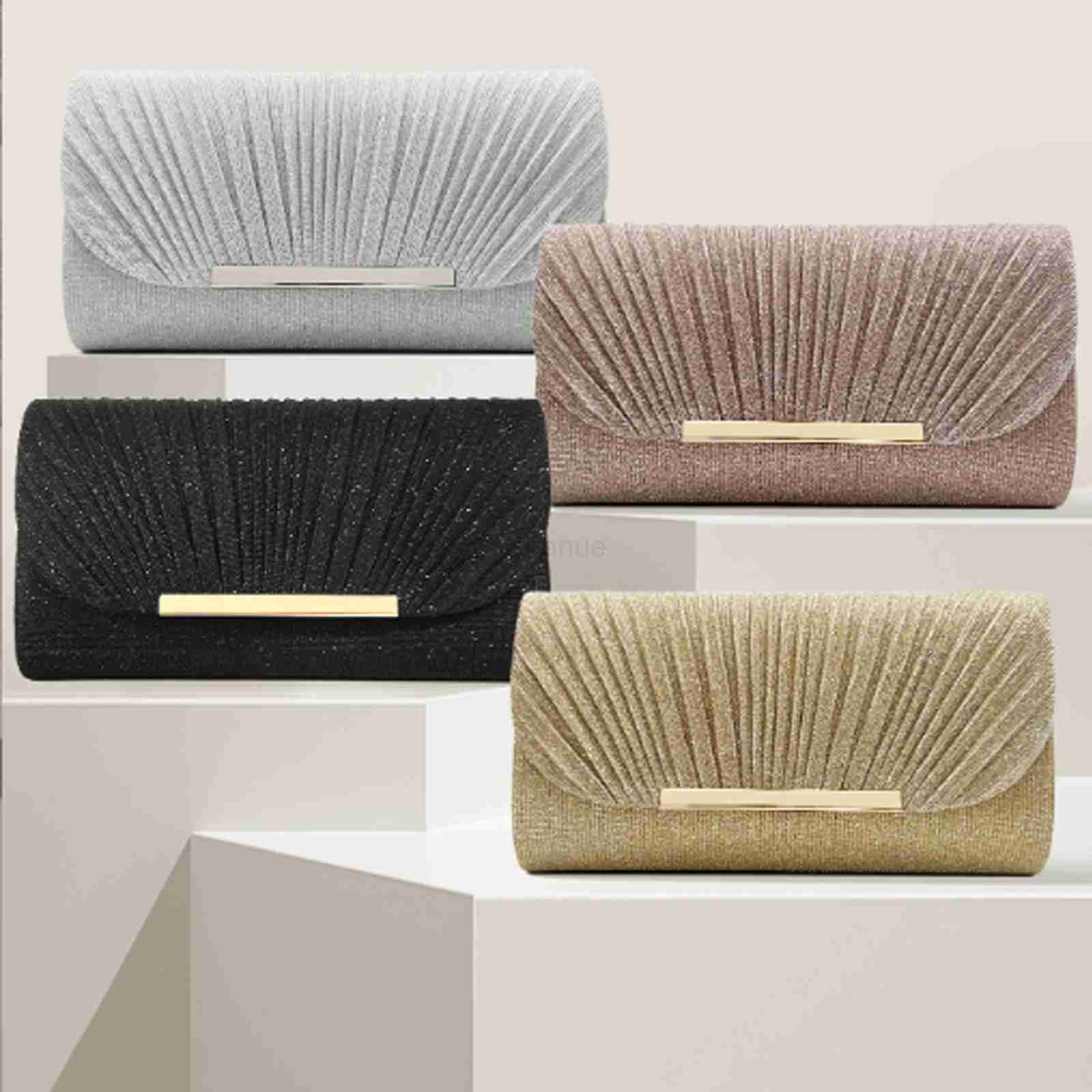 Women Exquisite Evening Clutch Bag Party Banquet Glitter Purse Lady Wedding Clutches Handbag Female Cocktail Chain Shoulder BagXJ240729