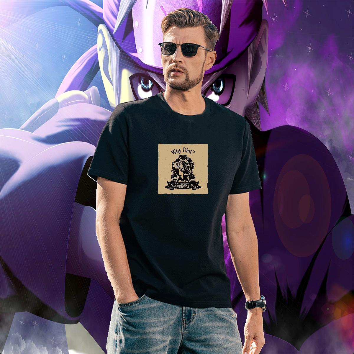 Classic Men Clothes T-Shirt 230g 100% Cotton Summer Casual return to the ancients Cartoon Print Crew Neck Breathable Brand Men T Shirts Tee Shirt